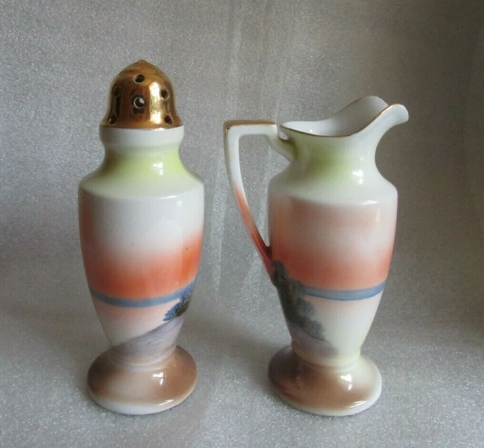 Antiguo 🛶 JUEGO DE BAYAS DE DESAYUNO NORITAKE MUFFINEER CREMA AZÚCAR COCTELERA HP ¡Canoa! Foto 4 de 4