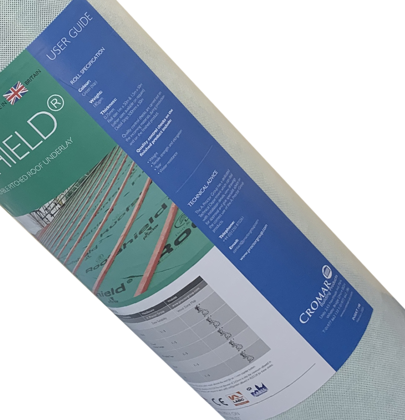 Cromar Proctor Roofshield Breather Membrane 50m x 1m Underlay Roofing