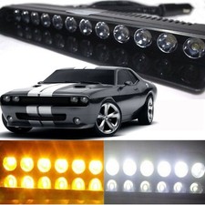 Amber White 12 Led Car Windshield Strobe Light Emergency Flash Warning Lamps 12v Amber White 12 Led Car Windshield Strobe Light Emergency Flash Warning Lamps 12v