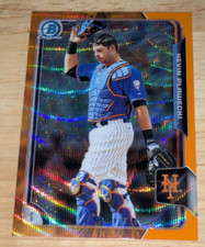 Kevin Plawecki 2015 Bowman Chrome Prospects Orange Wave Refractor Rookie RC