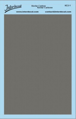 Kevlar Carbon Typ 01 Muster 1 Naßschiebebild Decal 120x80mm INTERDECAL
