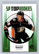 2022-23 SP Authentic Top Rookies Green #TR-23 Brayden Tracey Anaheim Ducks