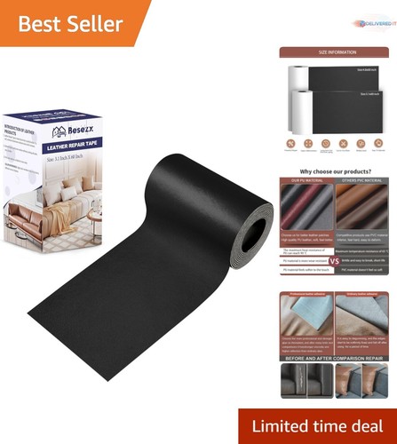 Self-Adhesive Leather Repair Patch Tape Kit - 3.1inx60in Waterproof Solution