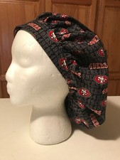 Scrub Hat Medical Nursing Chemo San Francisco 49ers Cotton Fabric