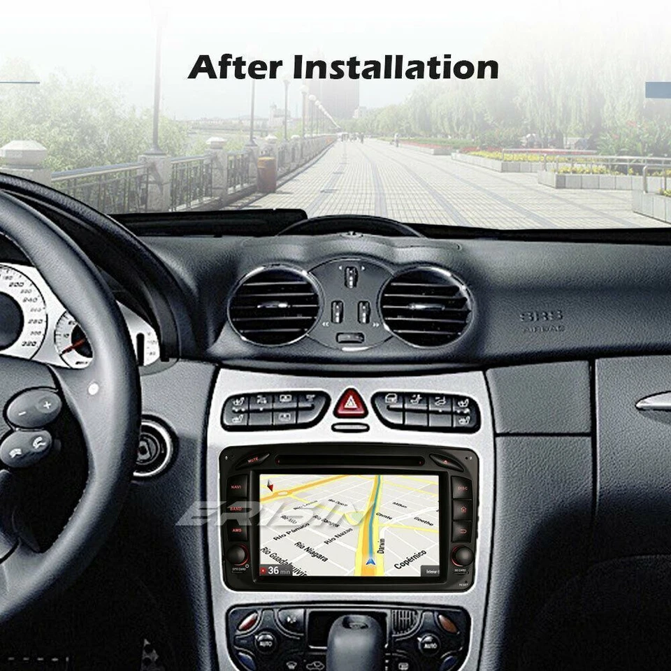 8-Kern Android 11 Autoradio GPS Navi Mercedes Benz C/CLK/G Klasse W203 Viano DVD - Bild 2 von 4