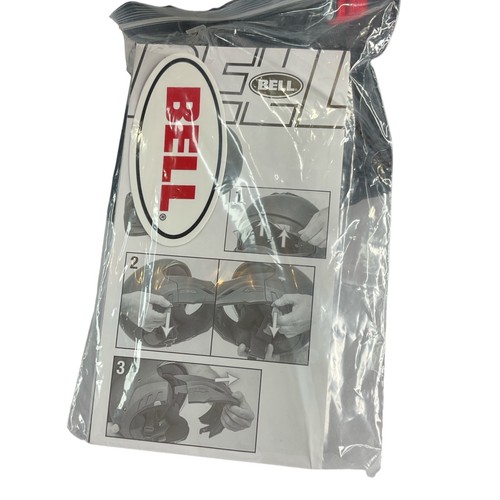 Bell Helmet Small Arc Matte Black and Gray Broozer 7121907 Motorcycle DOT vents - Picture 8 of 13