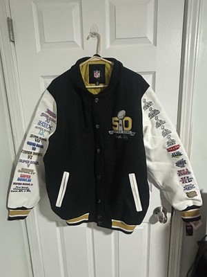Super Bowl On The Fifty Jacket Men's L still has tags 