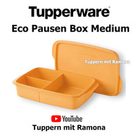 Tupperware T108 Eco Pausen Box Medium 1,1L Brotdose Mit Unterteilung Lunchbox