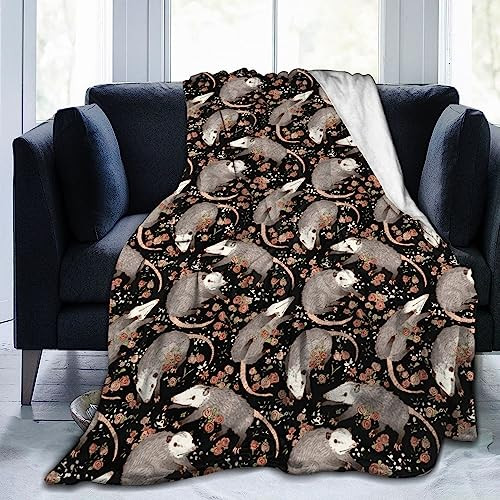 Opossum Blanket Possums Blanket Possum Gifts Black Throw Blanket Possum - Picture 2 of 8