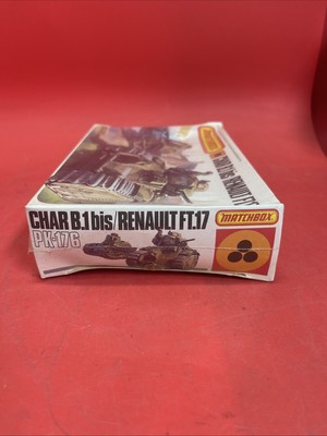 Maquette Char Renault FT.17 Matchbox 1:76 - Kit PK-176 - Vintage 1980 - Neuf Sous Blister