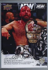 2022 Upper Deck AEW Match Dated Moments Forbidden Door Jon Moxley #16