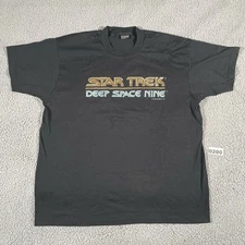 Vintage Star Trek Deep Space Nine Shirt Mens XL Screen Stars Best 90s TV Sci-Fi