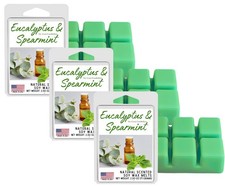 Soy Wax Melts, Made in USA (Pack of 3) Eucalyptus and Spearmint Wax Melts Mad...