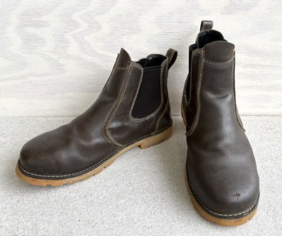 Keen Seattle Romeo Mid WP Brown Leather SlipOn Safety Toe Chukka/work Boots 10 D
