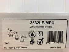 Delta 3532LF-MPU Woodhurst 1.2 GPM Widespread Bathroom Faucet In Chrome