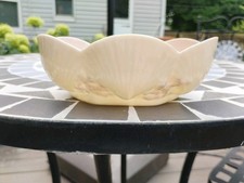 Vtg Belleek Porcelain Shell Dish White & Pink...