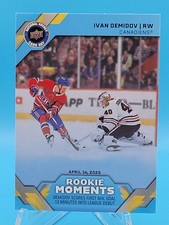 2026 Upper Deck National Hockey Card Day Ivan Demidov Rookie Moments 1st Goal
