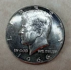 1966 Kennedy Half Dollar - 40% Silver - FREE INSURED SHIPPING!