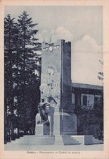 2939) CARTOLINA GUBBIO MONUMENTO CADUTI VIAGGIATA PERUGIA