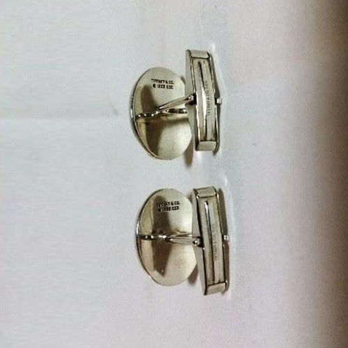 Tiffany & Co. Silver 925 Oval-Shape Cufflinks [VG Condition