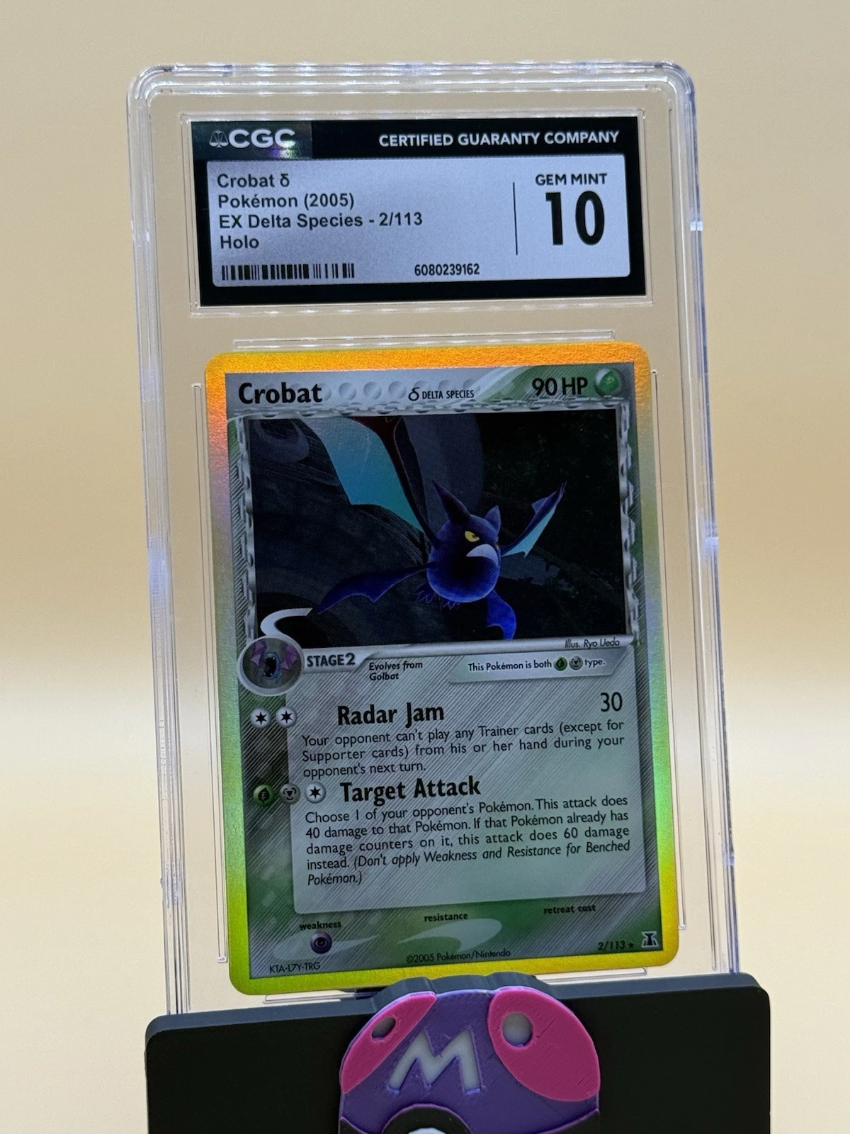Crobat Ex Delta Species Holo 2/113 CGC 10