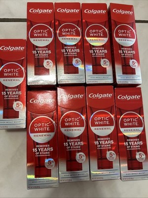 9 Colgate Optic White Renewal Toothpaste 3oz Exp 02/27 Cr1