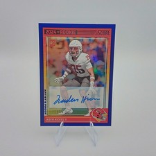 2024 Score #362 Jaden Hicks Rookie Signatures Artist's Proof Rookie #/35