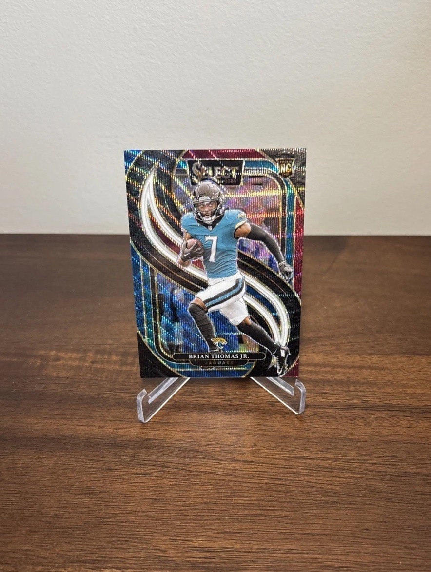 2024 Panini Select-Premier Level Brian Thomas Jr. #143 Tri-Color Prizm /249 (RC)