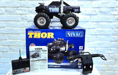    NIKKO TECHNOTOY THOR TOYOTA HILUX  RC  4WD VINTAGE 1:10 --NEUWERTIG-- 