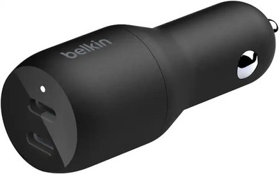 Belkin BOOST CHARGE Dual USB Car Charger 36W Dual 18W Power Delivery Car Charger