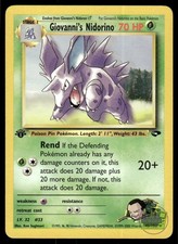 Giovanni's Nidorino 45/132 Uncommon Gym Challenge Pokemon 1st Edition NM on eBay