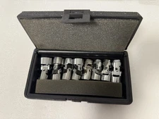 Vintage EASCO - KD Tools  Made In USA 3/8” Swivel Socket Set (8)