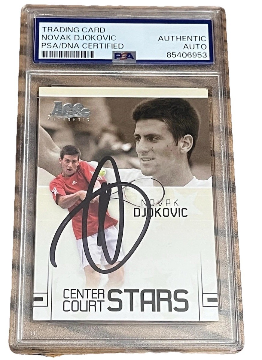 2006 Ace Authentic Novak Djokovic Center Court Stars Rookie /599