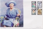 GB Ltd Ed #366/950 Painting FDC: 2002 Queen Mother RIP-'Queen Mother' by J Jonas
