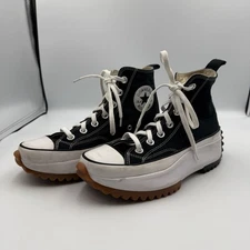 Converse Run Star Hike Hi Men Shoes Sneakers High Tops Black W Sz 7/ M Sz 5.5