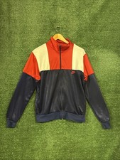 Vintage 80s Nike Track Jacket Mens Medium Blue Red White Full ZIp READ 