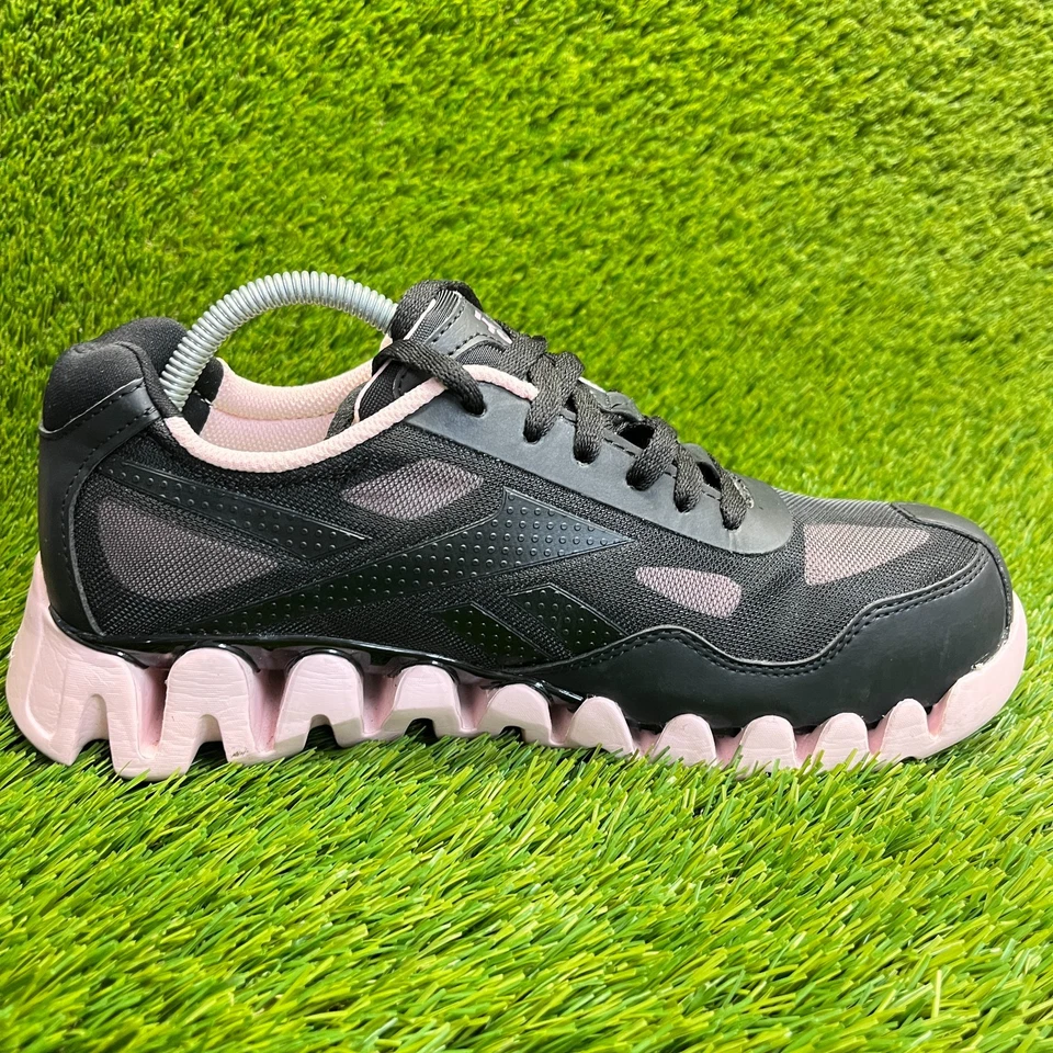 Sapatos de trabalho Reebok Zig Pulse masculino tamanho 10 preto rosa biqueira composta externa segurança - Imagem 4 de 4