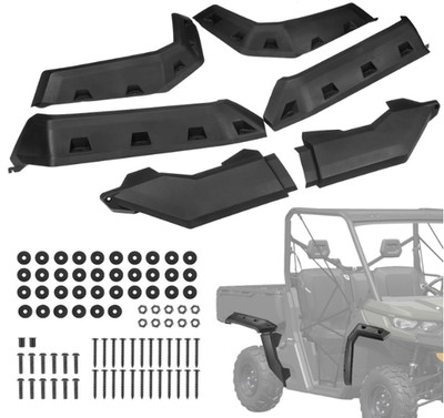 KEMIMOTO Fender Flares for Can-Am Defender HD5 HD8 HD10 MAX 2016-2026 Mud Guards