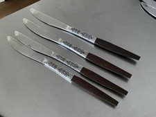 Lot of 4 Interpur INR2 Stainless Dinner Knives 8 7/8"