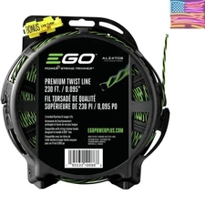 Efficient Green Bi-Component Trimmer Line - 230ft  Twist for Tough Jobs