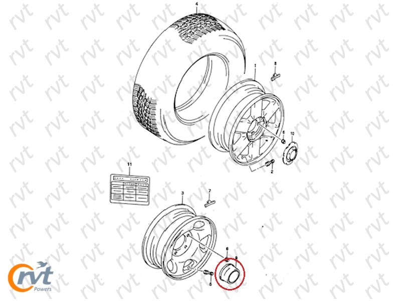Genuine Suzuki Grand Vitara XL-7 Black Wheel Center Cap 43252