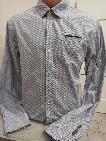 Men Scotch&Soda Shirt Grey Cotton 38 / M #NUYS