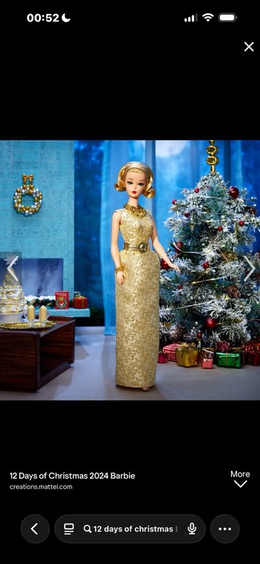 MATTEL 2024 NRFB Barbie Signature 12 Days of Christmas Barbie Advent w/shipper