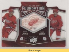 2019 Upper Deck Clear Cut Foundation Dylan Larkin Frans Nielsen #CCF-8 READ 0kp6