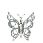 Vintage Sterling Silver Black Hills Gold 12K Coleman Co. Butterfly Pendant Charm — photo 4