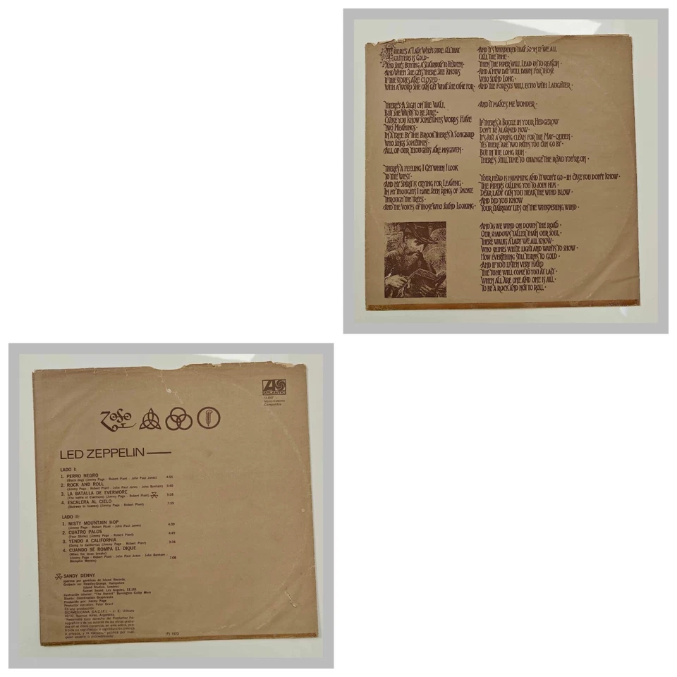 Led Zeppelin - Untitled    Argentina, 1973 - Image 4 of 4