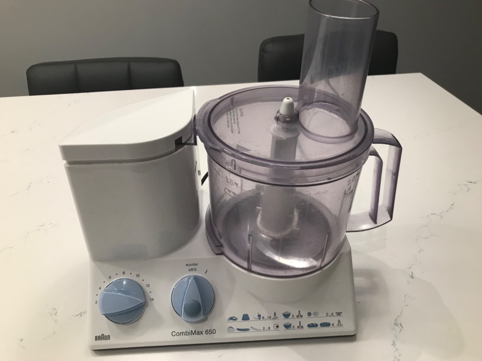 Braun Combimax 650 Food Processor 14 Speed with Blade Bowl K
