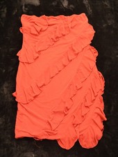Urban Outfitters lined stretch red ruffled mini dress Women's Juniors M Medium