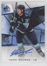 2021-22 Upper Deck SP Game Used Blue Auto Yanni Gourde #77 Auto 0u1