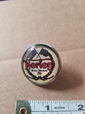 Norton Motorcycle Metal glass domed Front pin badge New 